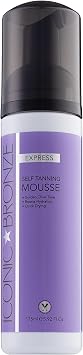 Iconic Bronze Express Tanning Mousse, Fast Drying Fake Tan
