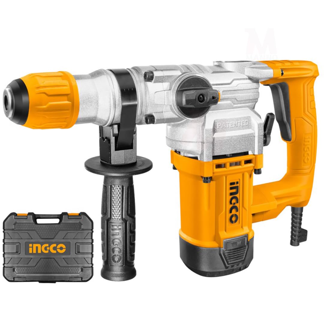 Ingco Rh10506 Martello Demolitore 1050 W Sds Plus Tassellatore Perforatore Valigetta Inclusa