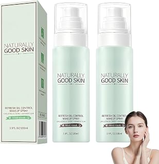 Fresh fixing spray, moisturizing and skin whitening, for make-up fixing and facial care, 100ml x 2pcs, matte fresh finish