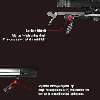 Amazon | Zeapon Micro 2 E600 カメラスライダー 移動距離74cm 3段階