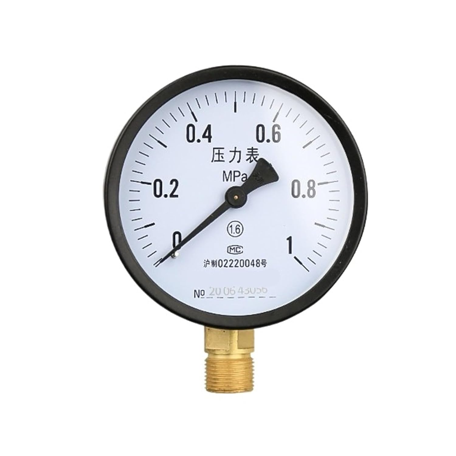 Y-100 Ordinary Pressure Gauge 1.6MPa Vacuum Gauge(0-16MPa)