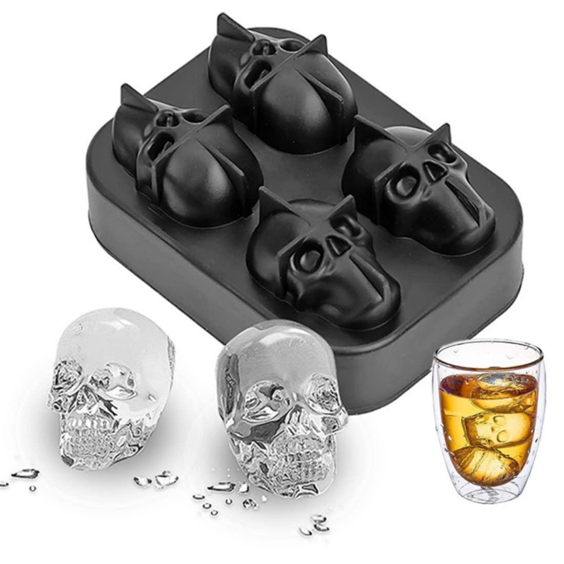 Bac à Glaçons - VVIKIZY - Silicone - 6 Moules Carrés Et Ronds