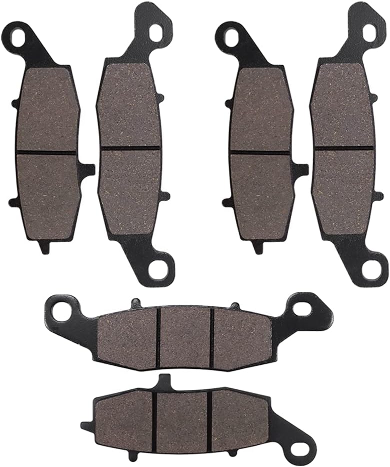 Brake Pads Front and Rear Raplacement for Kawasaki Vulcan 1500 VN1500/Vulcan 1600 VN1600 Classic/Vulcan 1600 VN1600 Nomad/Vulcan 1700 VN1700/Vulcan 900 VN900/Versys 650 KLE 650