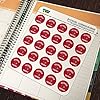 University of Louisville Cardinals 1" Planner Calendar Scrapbooking Crafting Clear Stickers #4