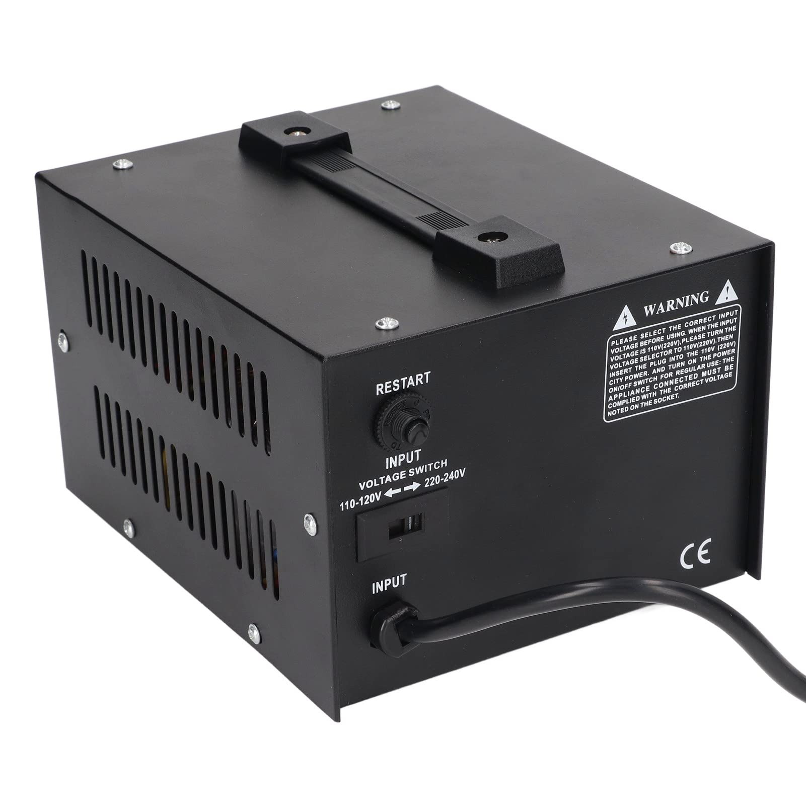 Convertidor de Voltaje Transformador 500W Convertidor de Voltaje Reductor Elevador Multiusos Compacto para el Hogar y los Viajes Hierro ABS 2 Enchufes Universales