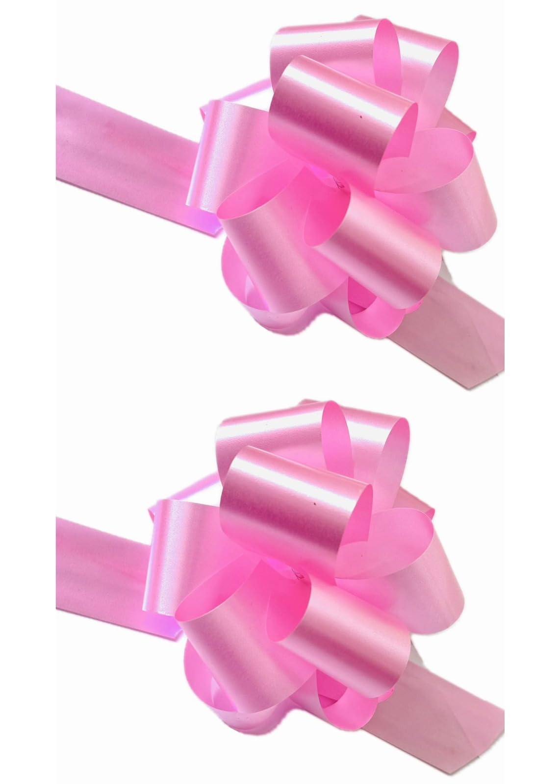 Ribbon Pull Bows Pink 50mm Large Gift Wrap Bows Florist Pull Bows Ribbon for Gift Wrapping Flower Arrangements Gift Baskets Hamper Wedding Cars Party Decorations 20 Pieces