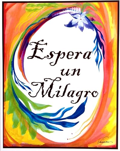 Espera un milagro Espanol expect a miracle poster - Heartful Art by Raphaella Vaisseau