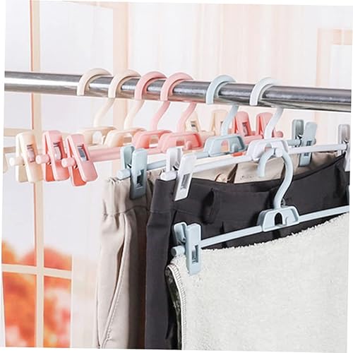 Miniatura 7 de Housoutil Perchas para pantalones para faldas, colgador de corbatas, colgador de trajes, perchas con clip para colgar colgadores, colgadores de