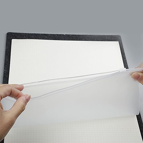 Miniatura 11 de Bolsillos para carpeta A7, 10 unidades, bolsillos A7 de 6 agujeros, bolsa de PVC, carpetas impermeables con cremallera, bolsas de archivo