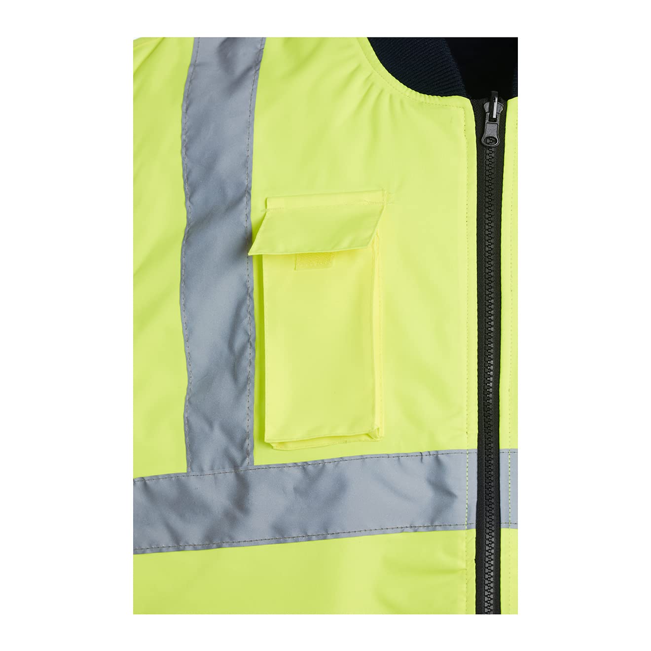 Blackrock Hi Vis Body Warmer Yellow/Navy Reversible Hi Vis Padded Gilet, Quilt Lined, Warm Work Body Warmer For Men Womens, Equestrian Hi Viz Reflective Gilet Security Safety Wear