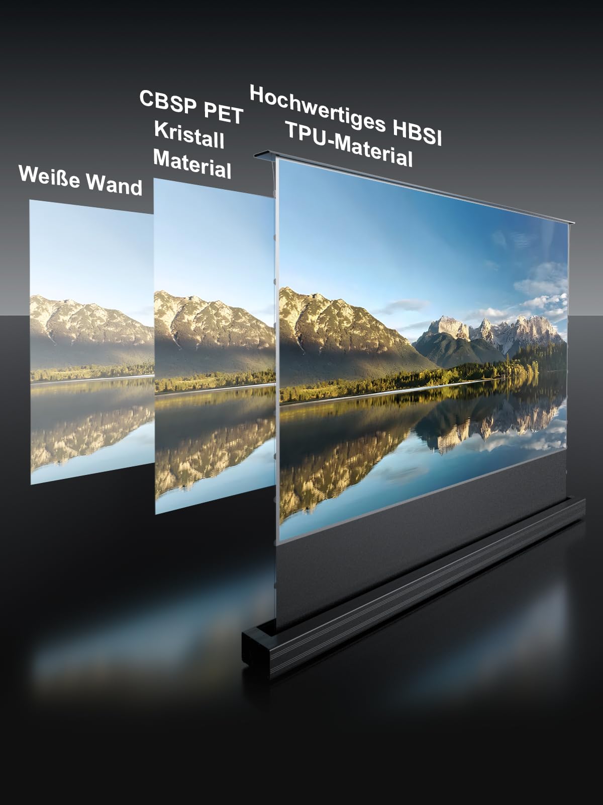 AWOL VISION ALR Cinematic Screen Projector Screen Electric for Use with an  Ultra Short Distance Projector