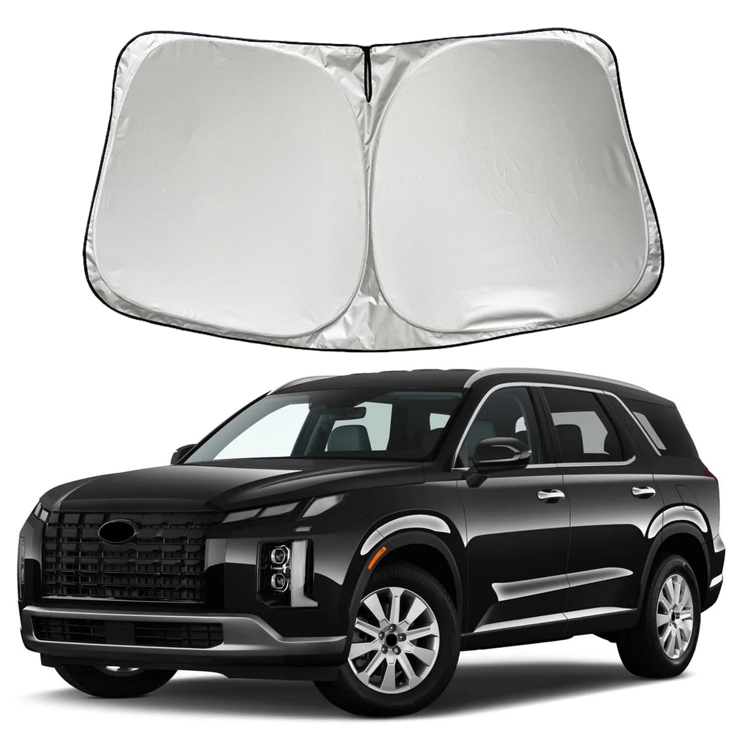 SZYUCHEN Car Windshield Sun Shade Sunshade Compatible with Hyundai Palisade 2025 2024 2023-2020 Hybrid N Line GT SEL Sport Limited Accessories, Car Front Window Sun Shield