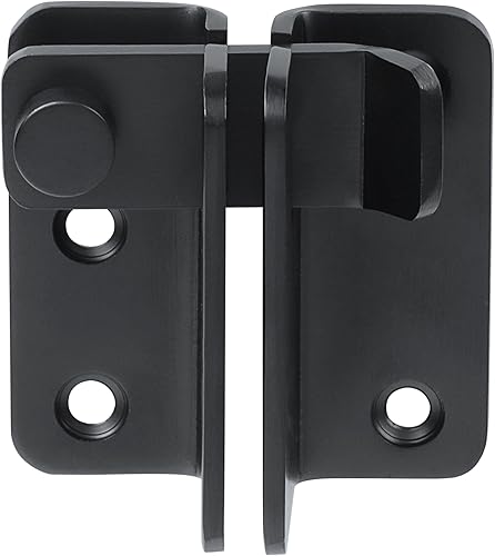 Alise Pestillo abatible, pestillos de puerta deslizante, cerrojo de seguridad para gabinete de granero, jaula de mascotas, valla de madera, baño,