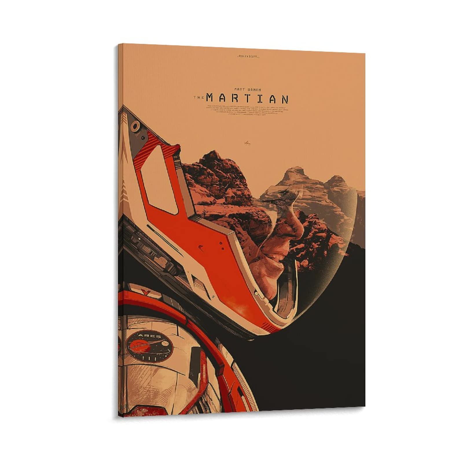 Poster su tela con film di fantascienza marziana e stampa artistica da parete, poster moderni per camera da letto, 40 x 60 cm