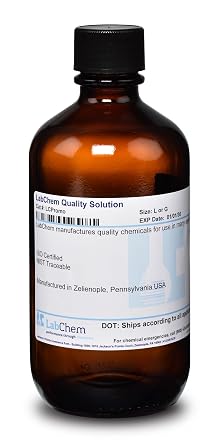 LabChem LC200302 Potassium Permanganate Solution, 0.5N 0.1M, 1 L Volume