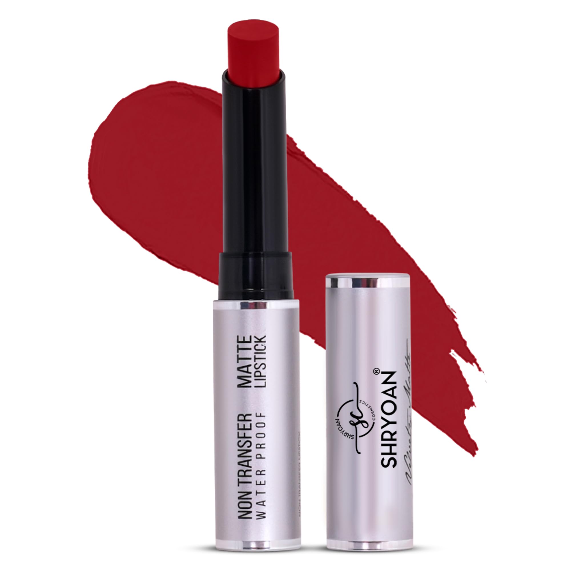 Shryoan Velvety Matte Non-Transfer Lipstick I Long Lasting Stay with Non-Transfer Formula | Smudge & Water Proof (3.5 gm)-image-23