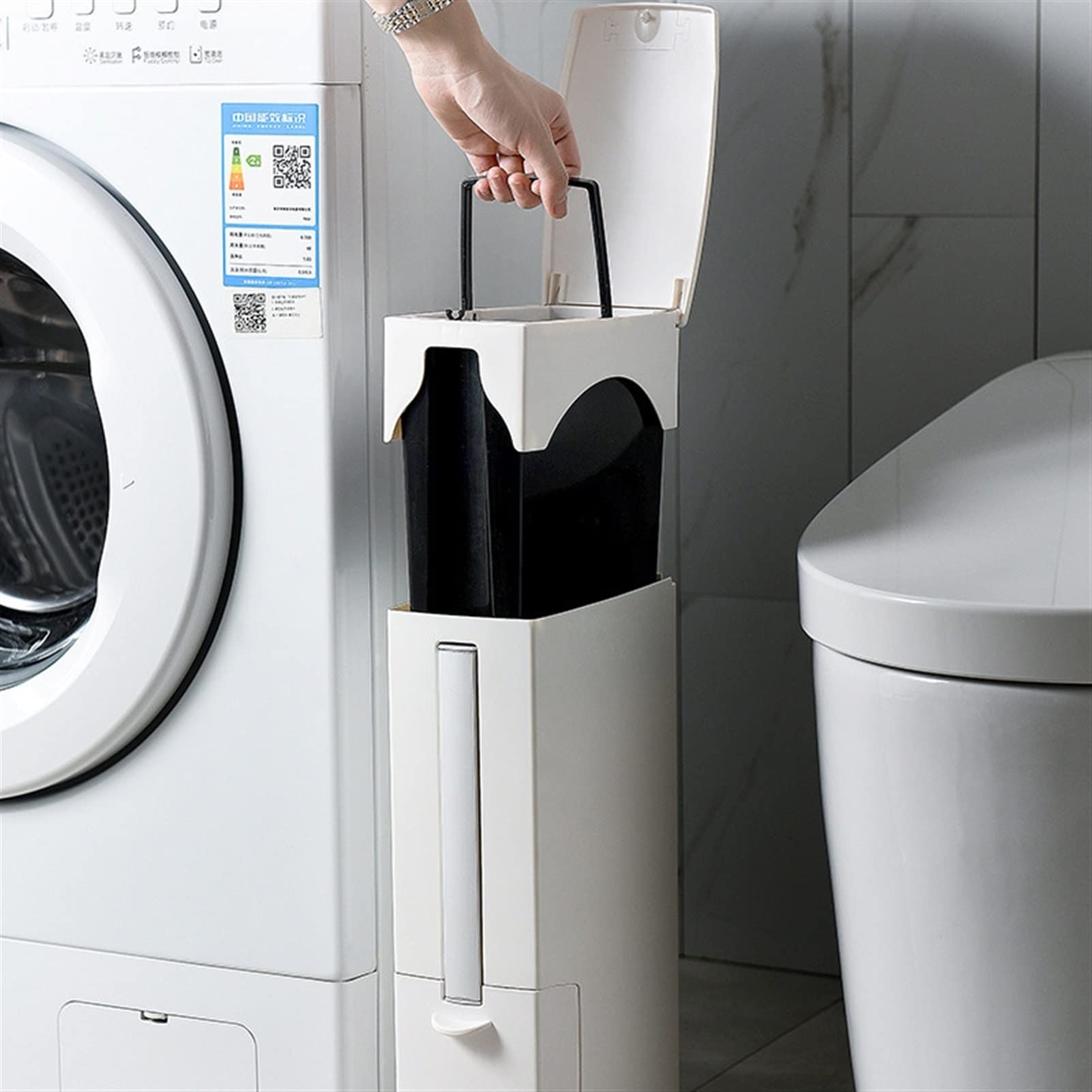 Trash STRUCCIO Back Spazzola da Bagno Set Bagno Bagno Rifiuti di plastica Bin Dustbin Cucina Immobiliare Benna Benna Trash Bin Strumenti di Pulizia della Famiglia per Casa