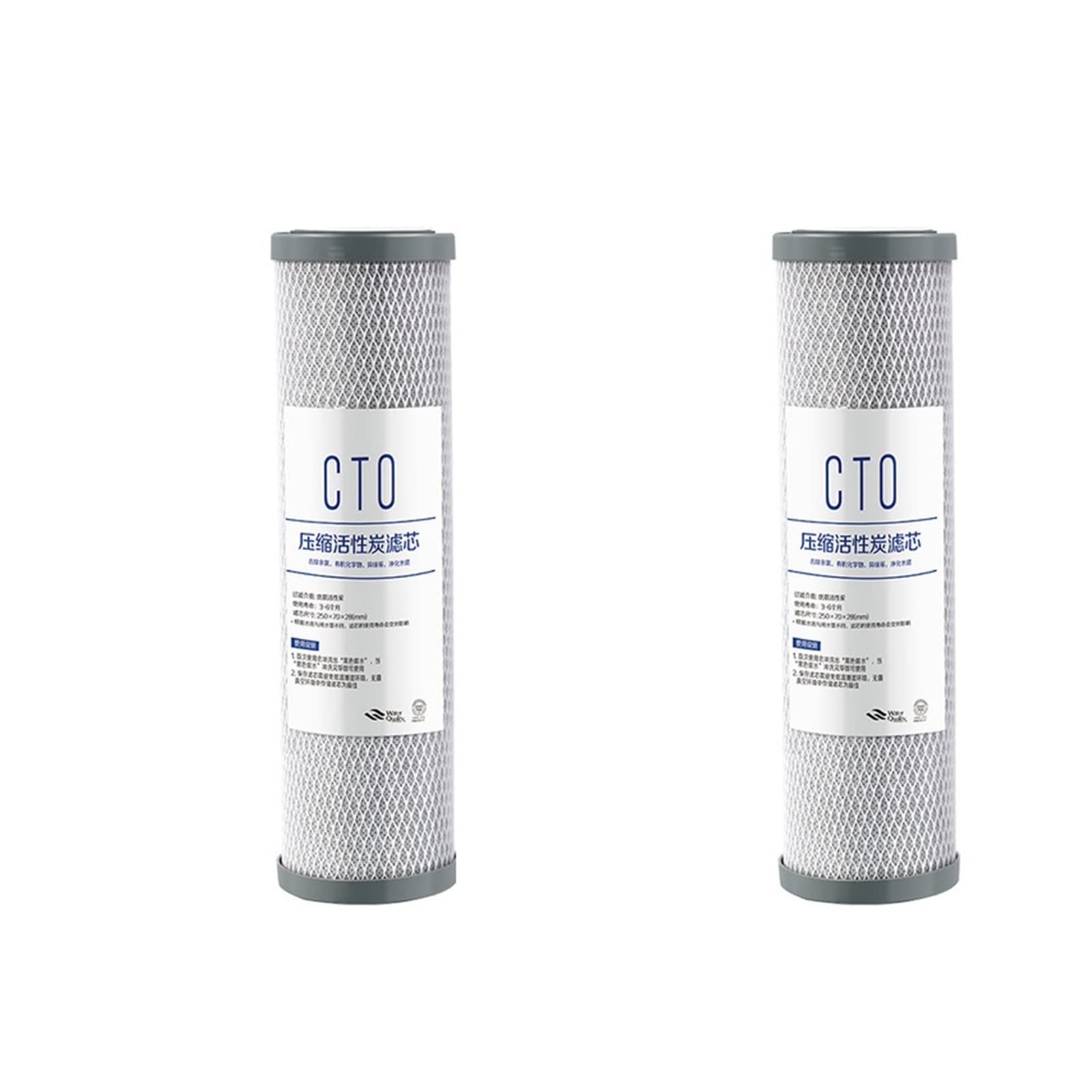 CVFRDD 10Inch CTO Actived Carbon Water Filter,Water Filter Cartridge,Filter the Water Removal The Cholorine.(Giallo)