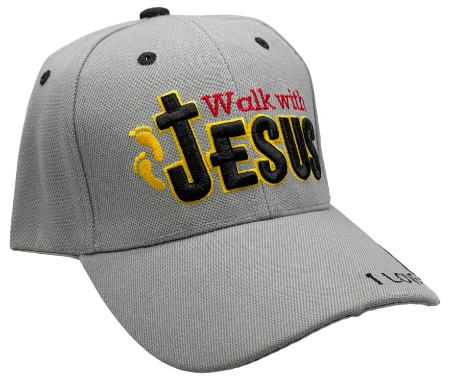 Image of Black Duck Brand Embroidered Walk with Jesus Adjustable Baseball Cap - Multiple Colors Available