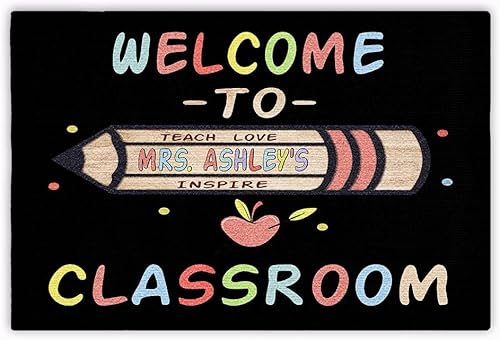 Tapete de aula con amigos, regalo para profesores, tapete de bienvenida al aula, tapete de puerta para interiores y exteriores, tapete de entrada
