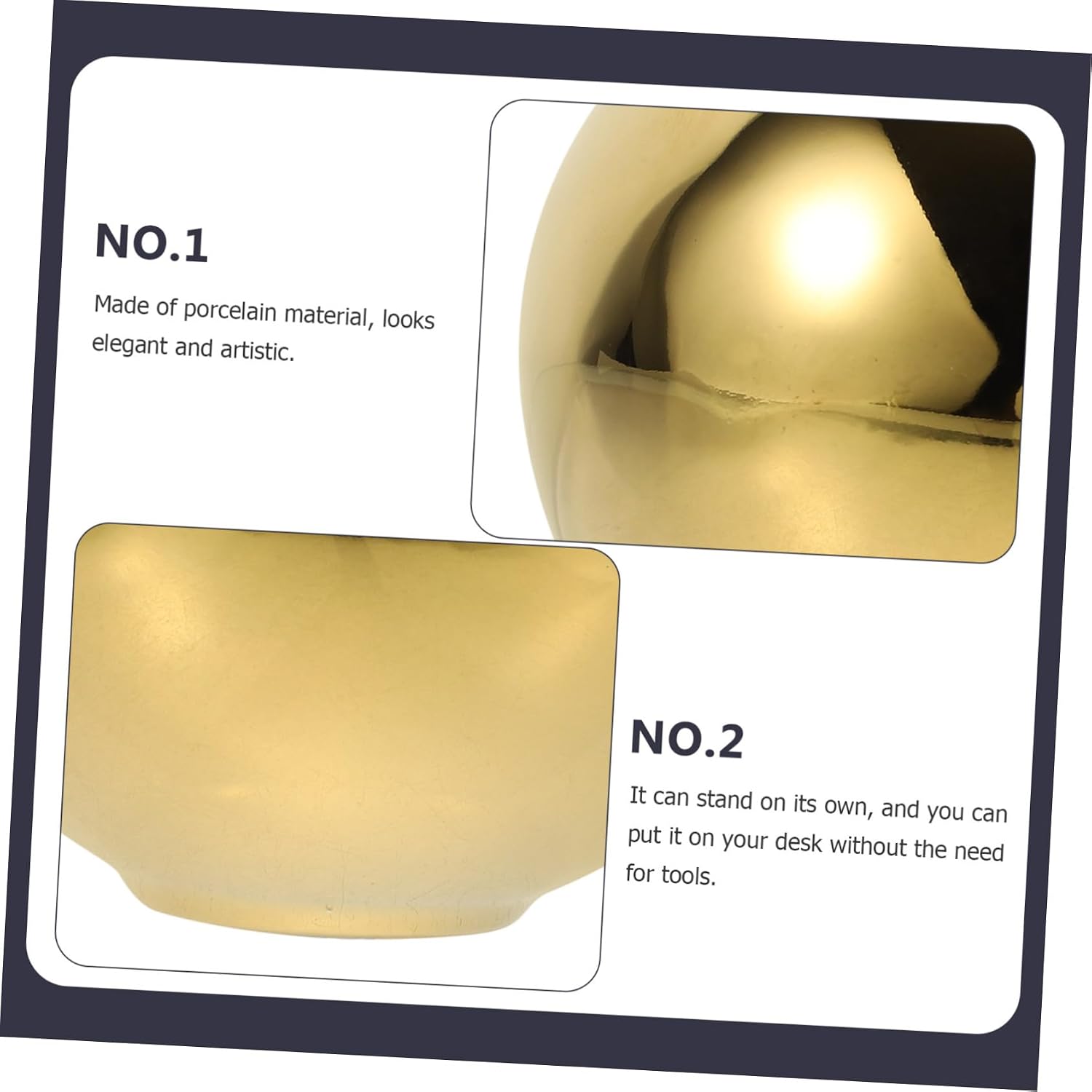 MAGICLULU Modern Ceramic Ball Ornament Decorative Sculpture Home Decor Unique Table Decor