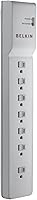 Vista 3 de Belkin protector de sobretensión de 7 salidas para hogar y oficina Blanco
