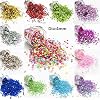 Around 10000pcs 4mm Sequin Flat Round Loose Sequins Matte Sewing Paillette for Wedding Garment Shoe DIY Craft Accessories (Amy Green, 4mm)