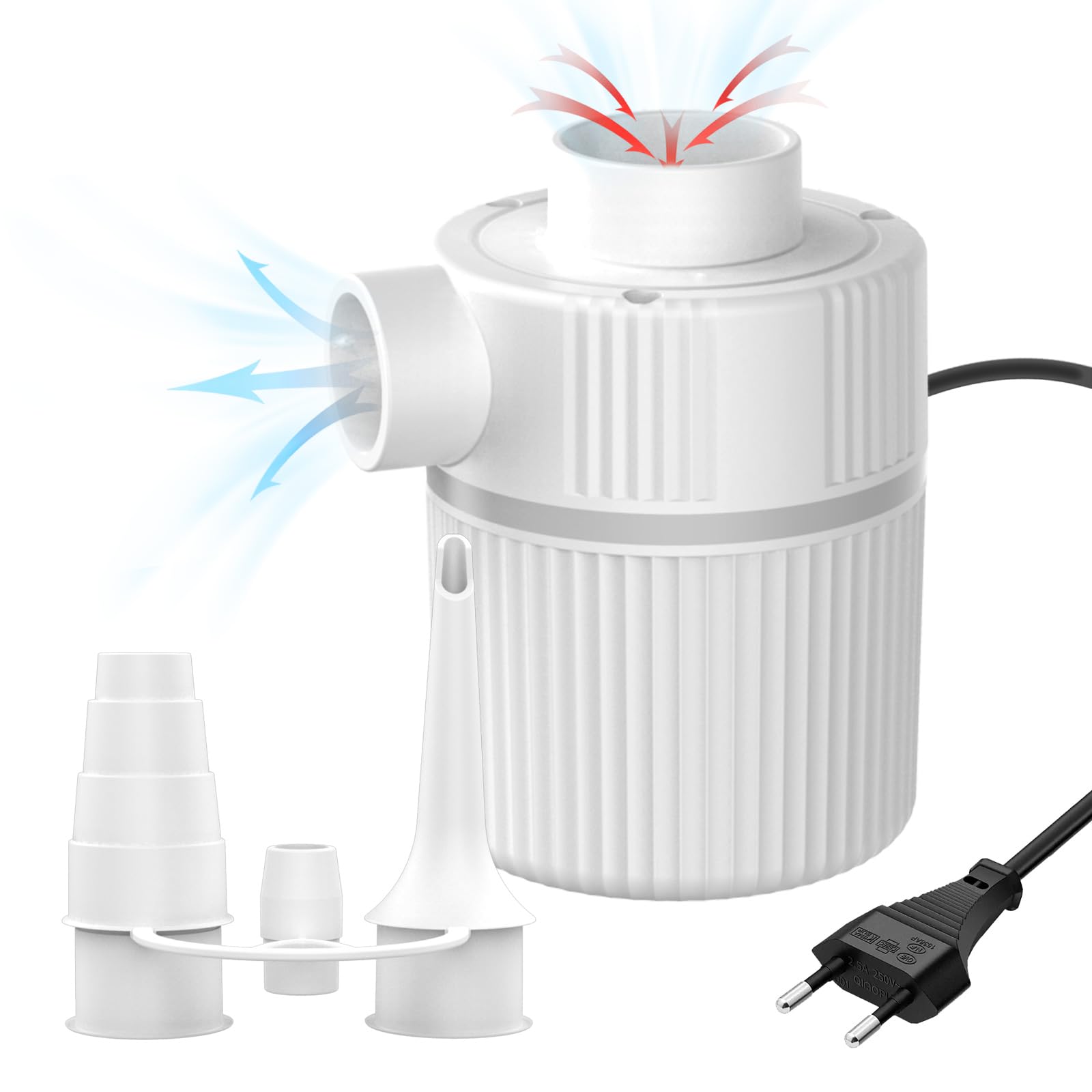 Xeerun Elektrische Luftpumpe Tragbar - Akku Fahrradpumpe Bis 150 PSI Für Auto & Camping