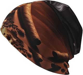 Cigar and Whiskey Adult Knit Hat,Unisex Casual Beanie Hats Stretch Skull Hat Slouchy Night Cap