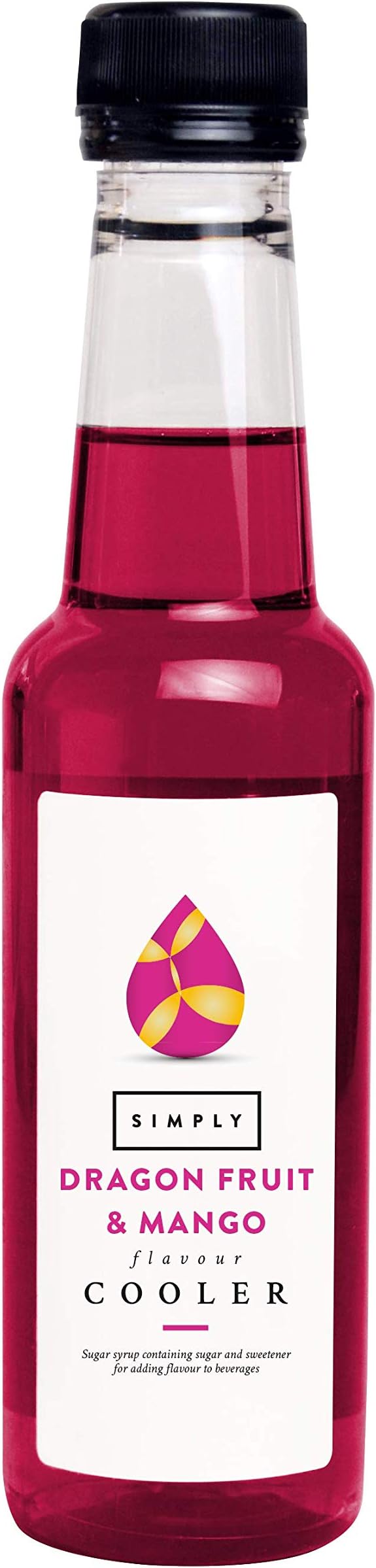 Simply Dragon Fruit & Mango Cooler, Vegan & Gluten Free Beverage Syrup for Cocktails & Mocktails (250ml Pack of 1)