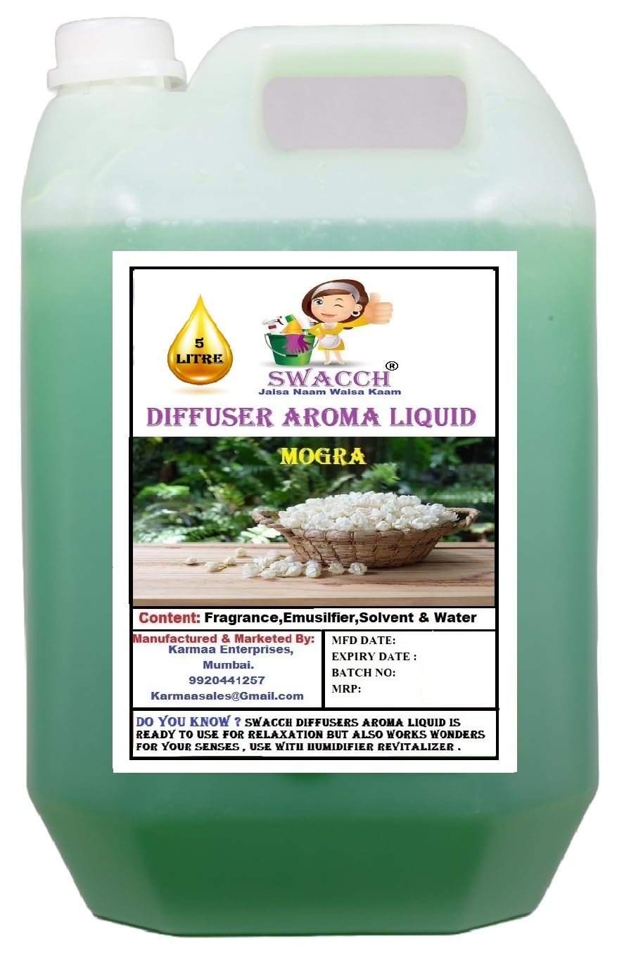 Diffuser Aroma Liquid Mogra Ready to use 5 Litre I Home Fragrance I Best For Aromatherapy I Helps in Meditation I Used In Diffusers I Water Based-image-34