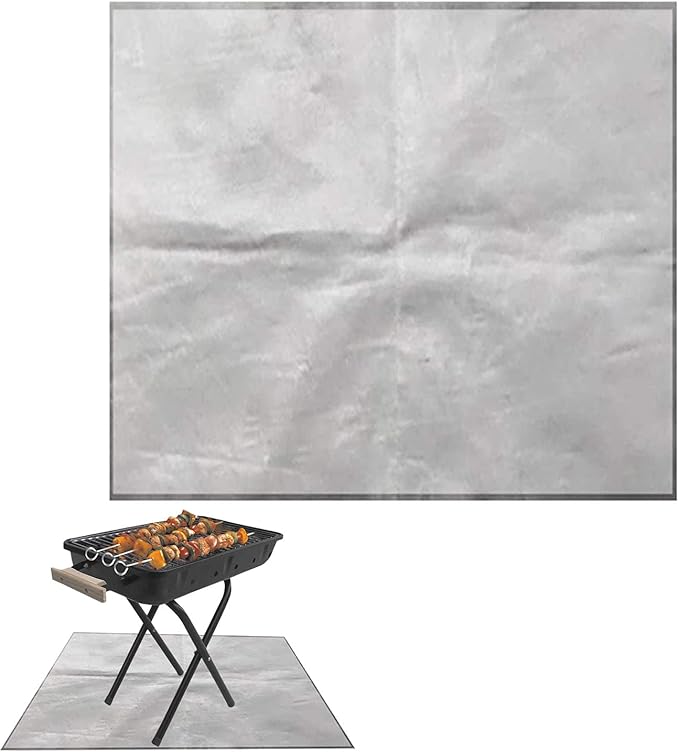 TSHAOUN Fire Pit Mat Fireproof Mat, Reusable High Temperature Resistant