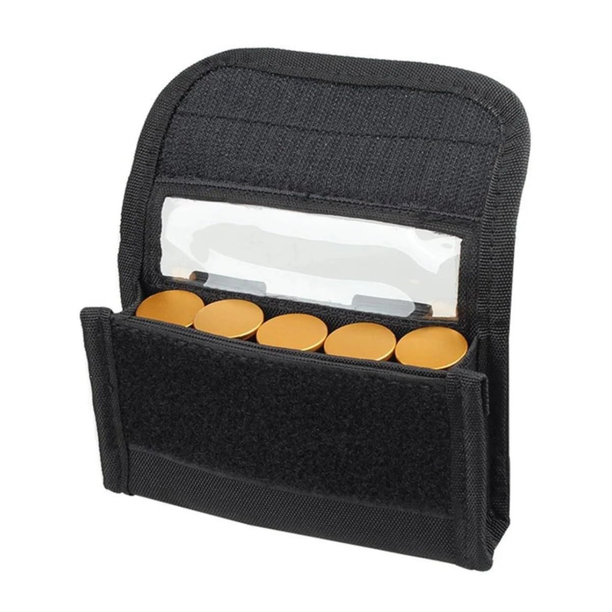 Tactical 5 Rounds Cartridge Pouch Shotgun Shotshell Munizioni Ricarica Molle Pouch Holder per calibro 12/20G