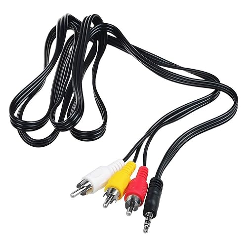 Miniatura 2 de ABLEGRID Cable de audio y video AV de 5 pies para Sony Handycam CCD-TRV Series Hi8/8XR/72x videocámara ccd-trv16 CCD-TRV48 CCD-TRV48e CCD-SC55