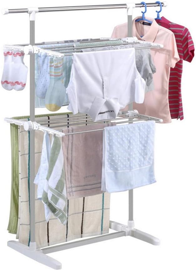 Drying rack, floor folding hangers, sun terrace is landing, indoor and outdoor