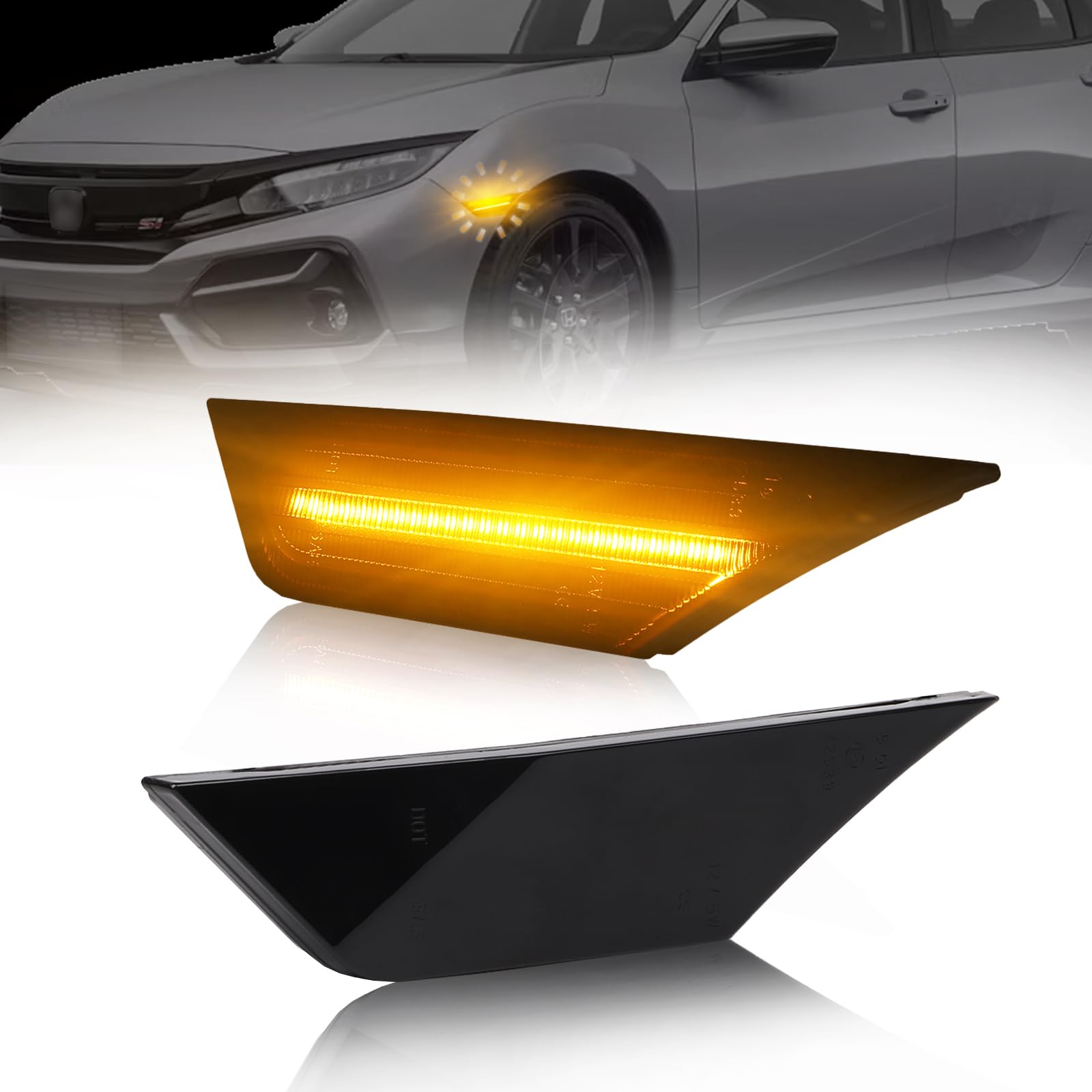 Amazon.co.jp: GemPro ホンダ シビック LED サイドマーカー 10世代目