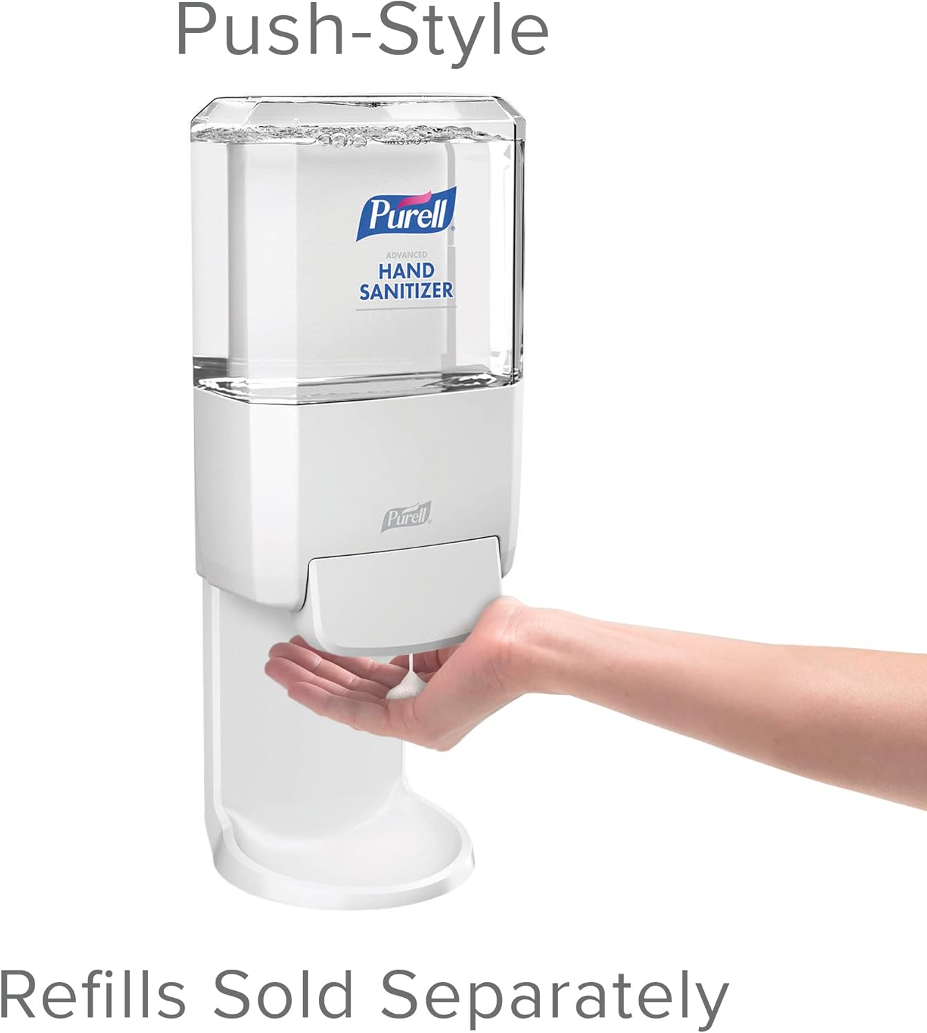 PURELL ES4 Manual Hand Sanitizer Dispenser, White, Compatible with 1200 mL PURELL ES4 Hand Sanitizer Refills (Pack of 3) - 5020-01