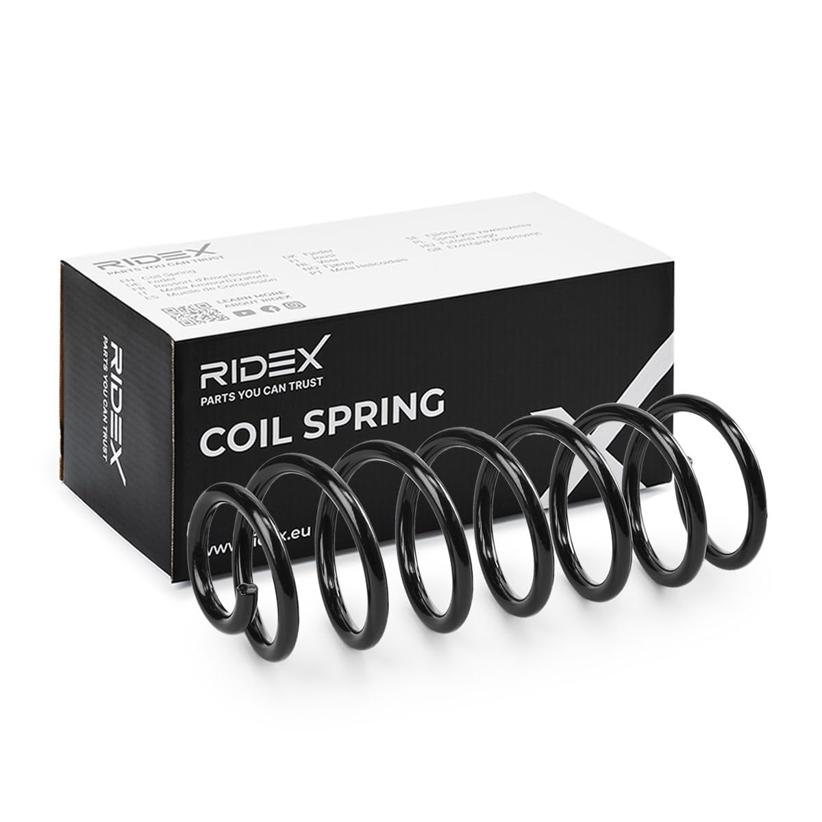 RIDEX 188C1282 2x Ressort de suspension Arrière Compatible avec RENAULT Megane 3 Coupé DZ, DZ0/1