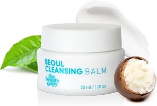 The Beauty Spy Seoul Cleansing Balm-To-Oil Make Up Remover | 3-In-1 Formula - Cleanses, Removes Makeup & Moisturizes Skin | Korean Makeup Remover Balm | Safe on Skin | 30ml/1.01 Oz