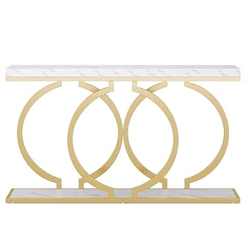 Amazon.com: Tribesigns Gold Console Table, 55 inch Modern