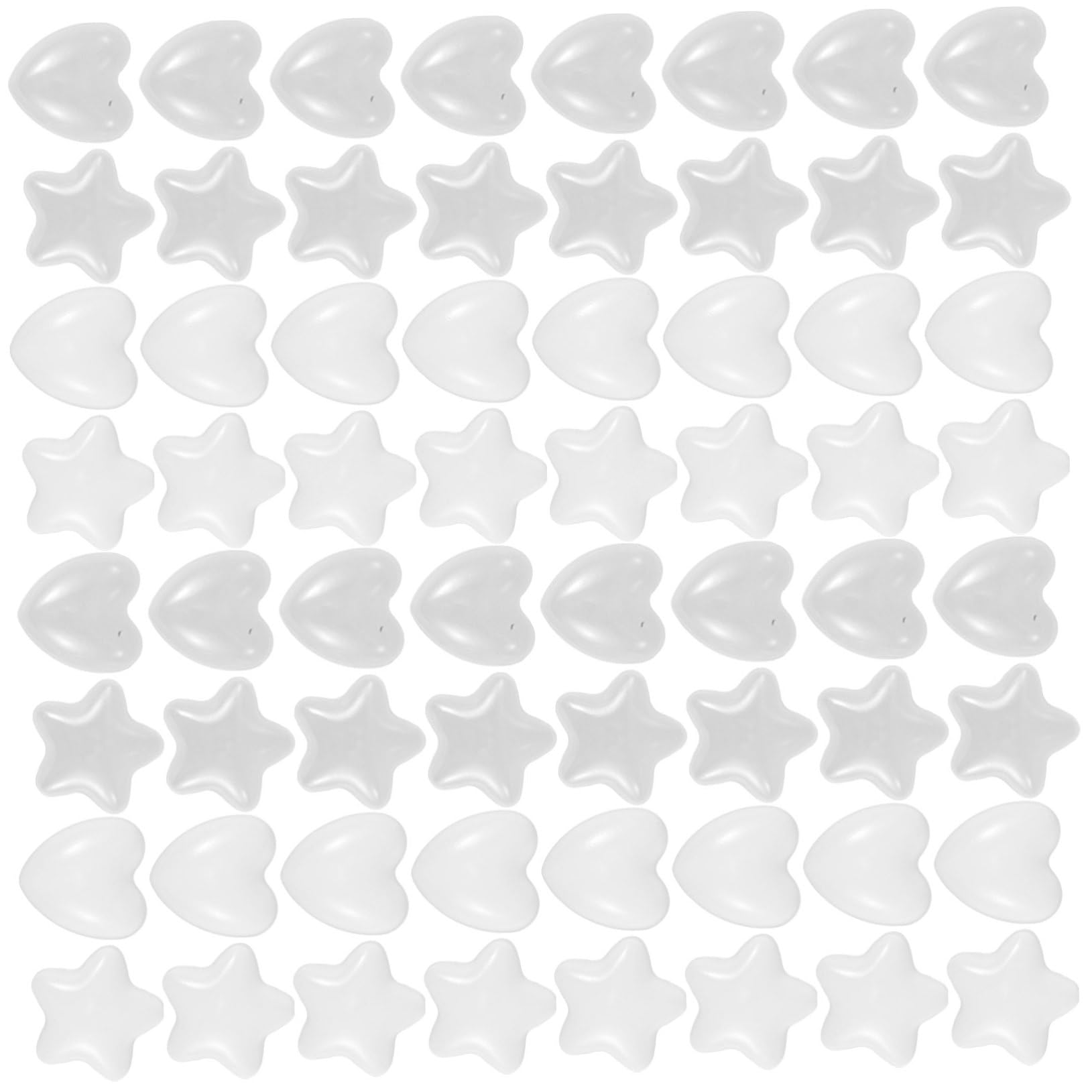 BESPORTBLE 100Pcs Star and Heart Shaped Pits Balls for Crush Ocean Balls for Indoor Play Swimming Pools and Party Hearts