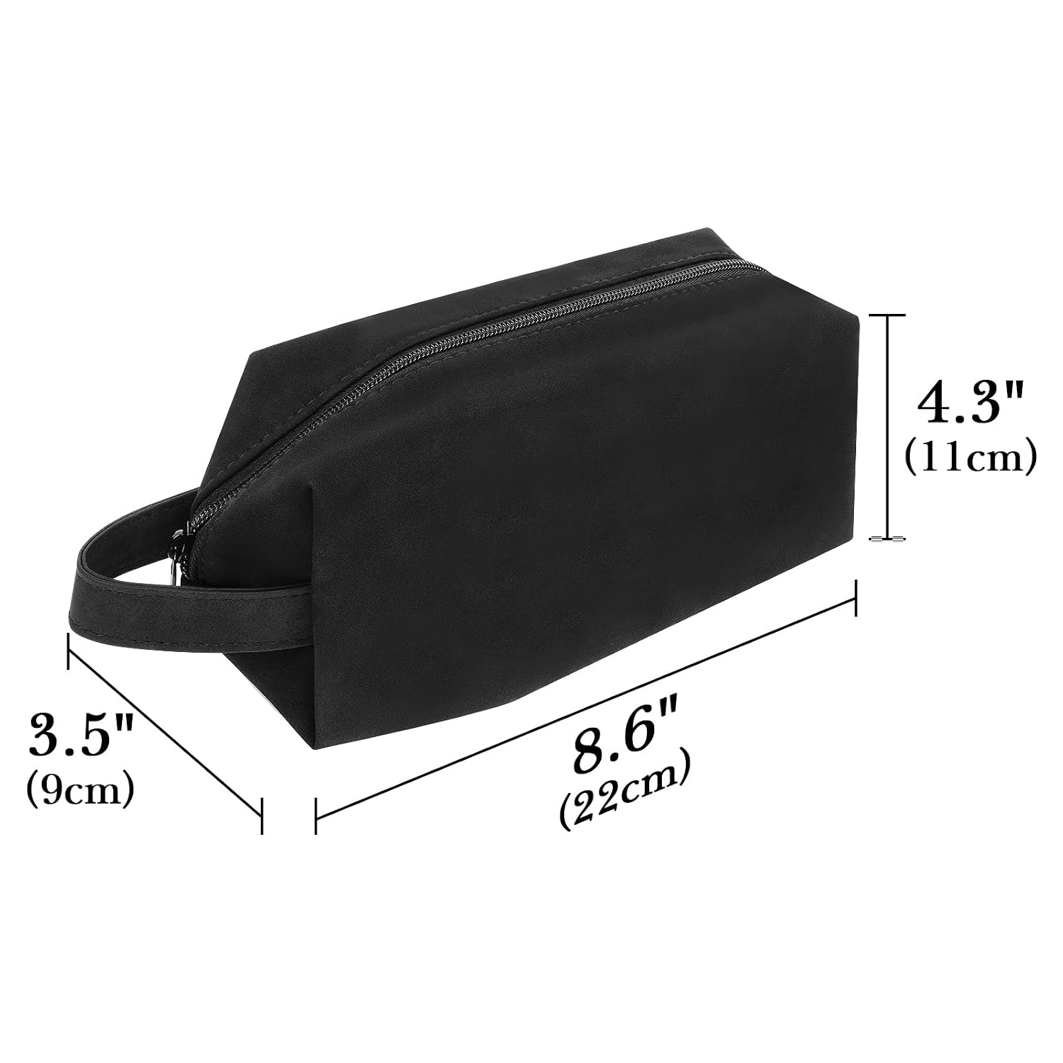 Linkidea Vegan Leather Men's Travel Grooming Trimmer Bag, Portable Shaver & Clipper Organizer Pouch with Handle, Compatible with Manscaped Lawn Mower 5.0, 4.0, 3.0, Meridian (Black) image 3