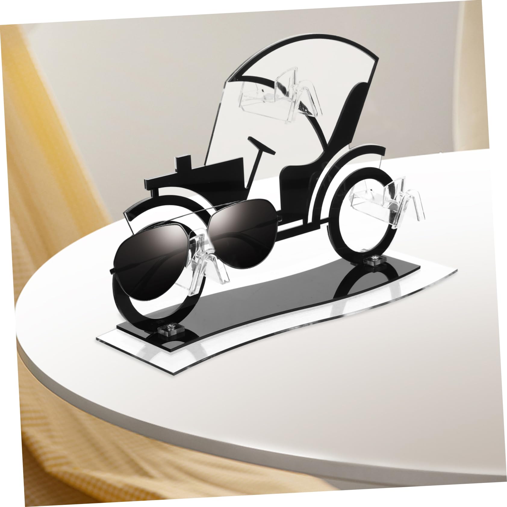 PRETYZOOM 5 Pz Espositore in acrilico sunglasses Portaocchiali da banco porta occhiali esposizione del negozio di occhiali organizzatore di occhiali da sole espositore per occhiali