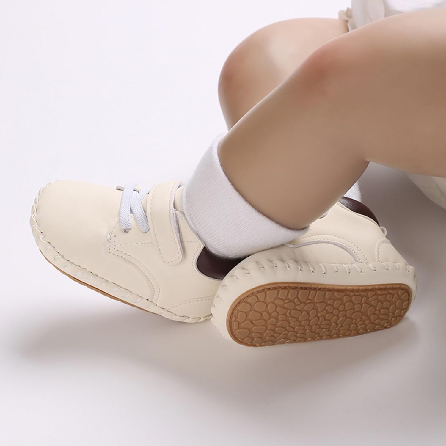 Baby Ankle Boots Infant Bootie Soft Sole Non-Slip Lightweight Warm First Walker Crib Shoes for Newborn Boys Girls