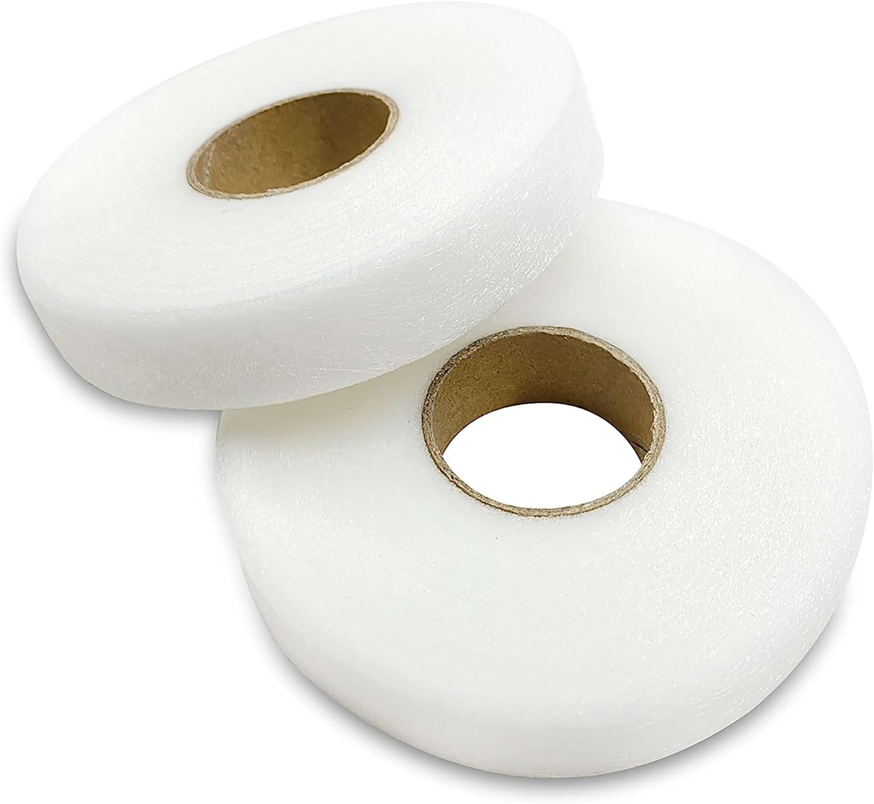 ALMEKAQUZ Iron-On Fabric Tape,White Heavy Duty Fusible Adhesive Hemming Strip,to Repair Curtains, Clothes, Pants, Pillow Case, Uniform(0.78-inch, 70 Yard)