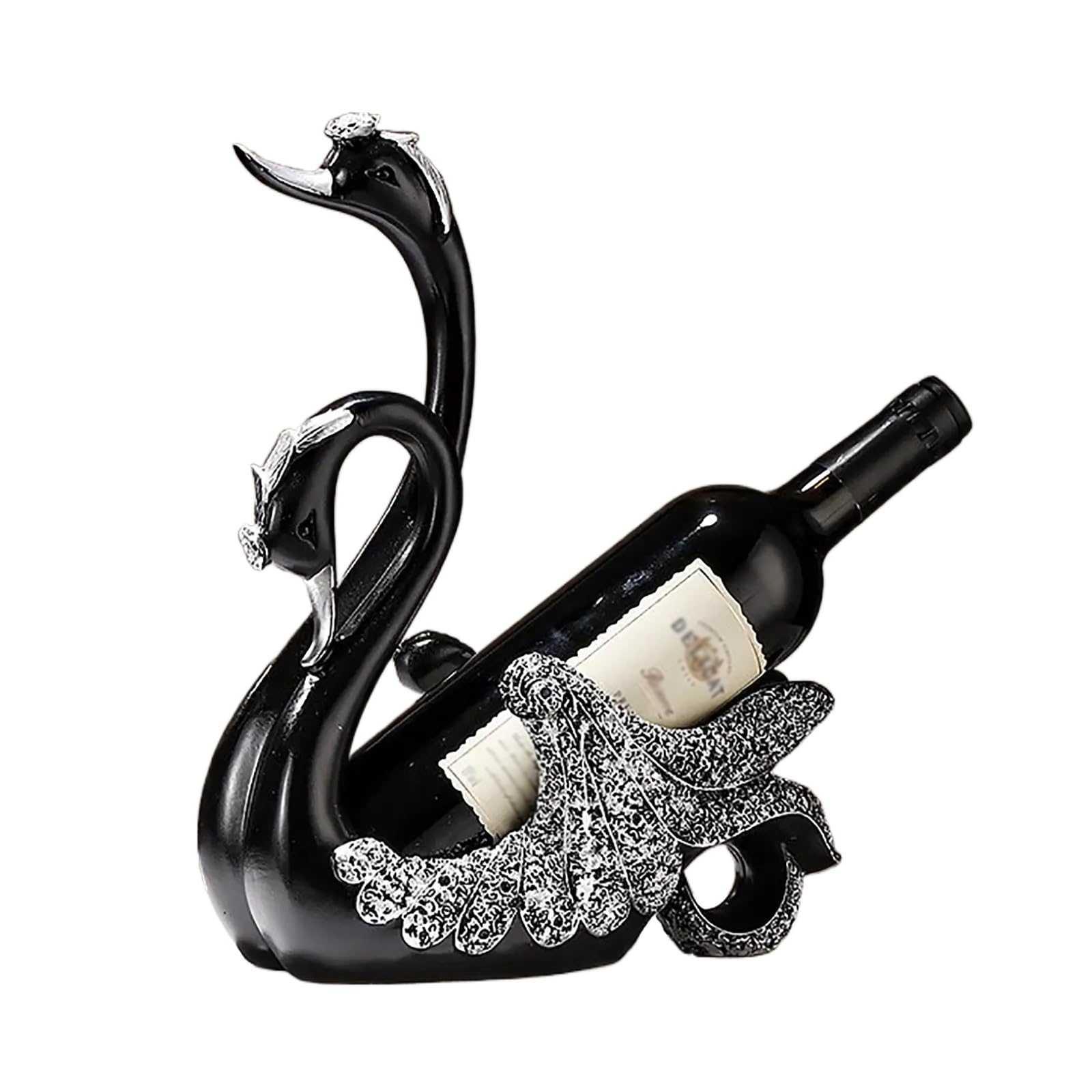 Botellero Swan, adecuado for sala de estar, cocina, entrada, estudio(Black)