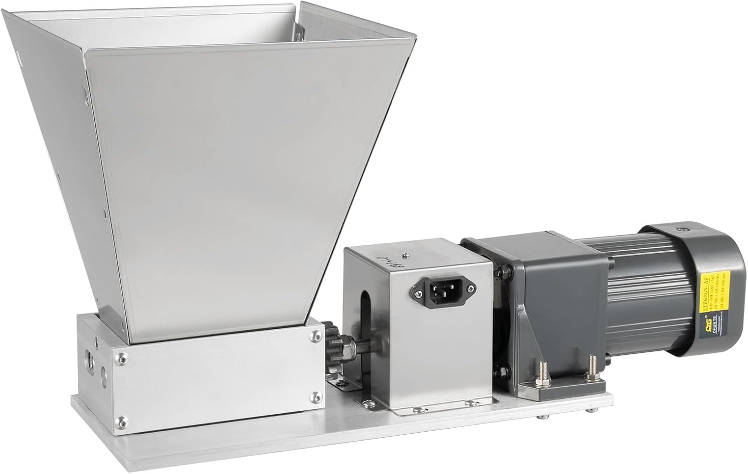 Grain Mill Stainless Steel Grinder 4L - Electric Barley Grinder, Malt Crusher for Home Brew Mill - 110V Cereal Grinding Machine Corn Feed Crusher