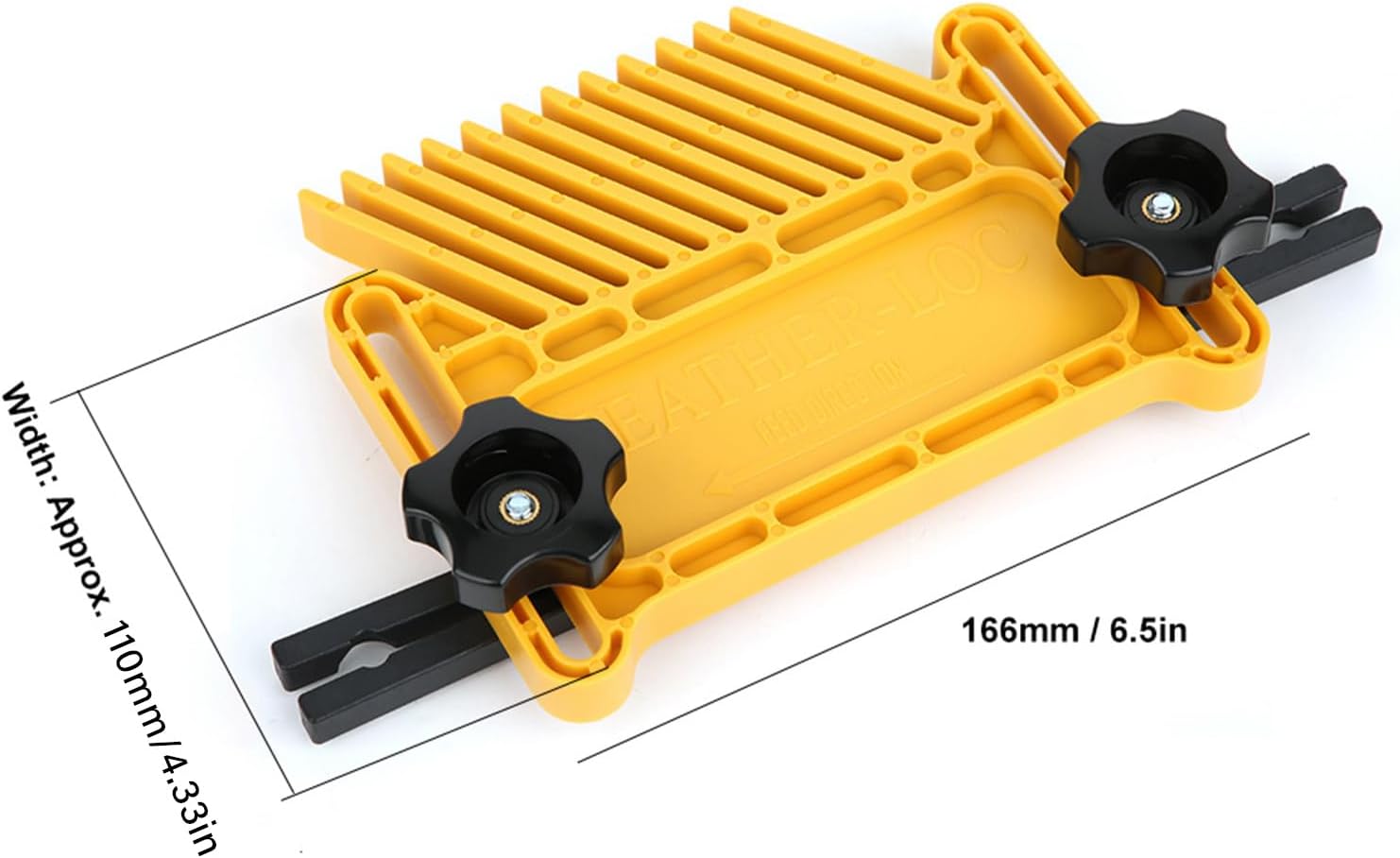 Featherboard Woodworking Tools 2Pcs Adjustable Woodworking Safety Device for Table Saw and Router Tables Stationary Electric Cutting Tools 166mmx90mm Yellow