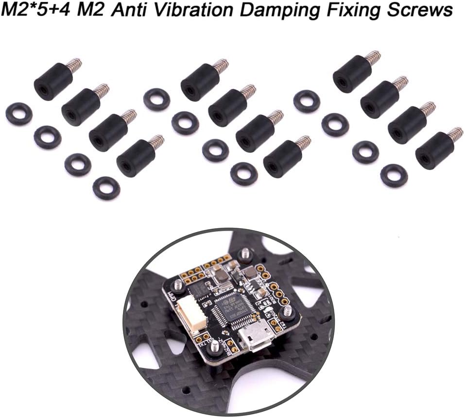 M2 Anti-Vibration Fixed Screws Mounting Hardware, 12pcs