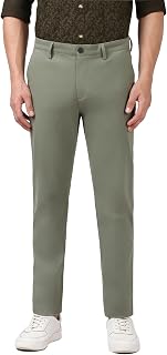 Peter England Men's Slim Fit Mid Rise Super Premium Wrinkle Free Casual Trouser Chinos Price In India